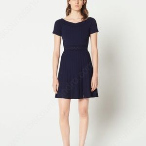 Knitted dress with seaming effect SANDRO